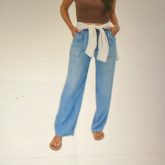 SPLENDID ANGIE INDIGO CHAMBRAY PANT - Picture 12 of 12